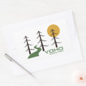 Sticker Rectangulaire Piste du parc national Yoho (Enveloppe)