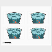 Sticker Rectangulaire Piste Island Line (Feuille)