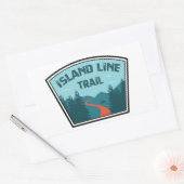 Sticker Rectangulaire Piste Island Line (Enveloppe)