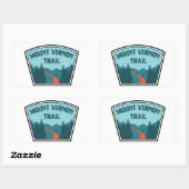 Sticker Rectangulaire Piste Mount Vernon (Feuille)