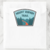 Sticker Rectangulaire Piste Mount Vernon (Sac)