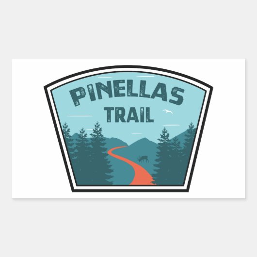 Sticker Rectangulaire Piste Pinellas (Devant)