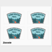 Sticker Rectangulaire Piste Simon Kenton (Feuille)