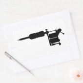 Sticker Rectangulaire pistolet de tatouage (Enveloppe)
