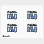 Sticker Rectangulaire Pitbull DAD (Feuille)
