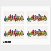 Sticker Rectangulaire Pittsburgh (Feuille)