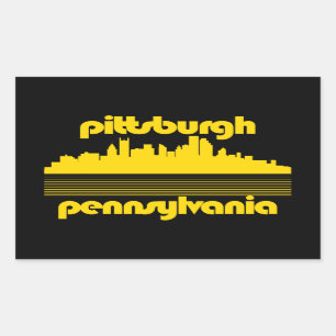 Sticker Rectangulaire Pittsburgh Pennsylvanie