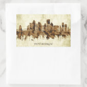 Sticker Rectangulaire Pittsburgh Pennsylvanie (Sac)
