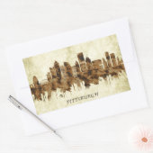 Sticker Rectangulaire Pittsburgh Pennsylvanie (Enveloppe)