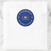 Sticker Rectangulaire Pittsburgh Pennsylvanie (Sac)