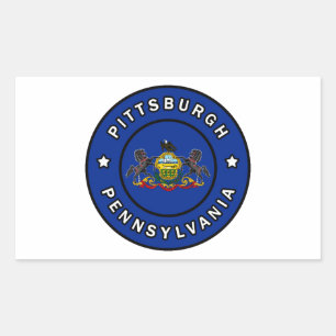 Sticker Rectangulaire Pittsburgh Pennsylvanie