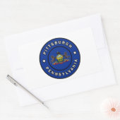 Sticker Rectangulaire Pittsburgh Pennsylvanie (Enveloppe)