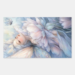 Sticker Rectangulaire Pivoine de l'Aube