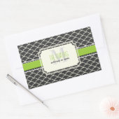 Sticker Rectangulaire PixDezines balance des trellis/do-it-yourself coul (Enveloppe)