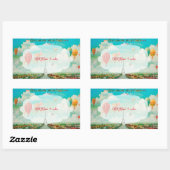 Sticker Rectangulaire PixDezines ballons vintages/eiffel/paris (Feuille)