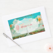 Sticker Rectangulaire PixDezines ballons vintages/eiffel/paris (Enveloppe)