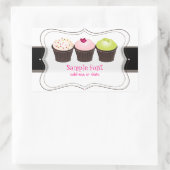 Sticker Rectangulaire PixDezines do-it-yourself couleurs, cupcake (Sac)