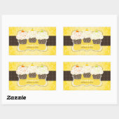 Sticker Rectangulaire PixDezines do-it-yourself couleurs, zeste de citro (Feuille)