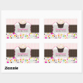 Sticker Rectangulaire PixDezines do-it-yourself, gomme à bulles+arroses  (Feuille)