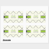 Sticker Rectangulaire PixDezines trellis marocain/do-it-yourself couleur (Feuille)