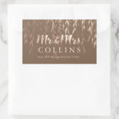 Sticker Rectangulaire PixDezines Willow/Faux Pink Gold/DIY background (Sac)