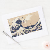 Sticker Rectangulaire Pixel Tsunami 8 bits Pixel Art (Enveloppe)