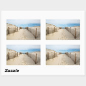 Sticker Rectangulaire Plage calme (Feuille)