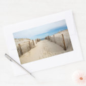 Sticker Rectangulaire Plage calme (Enveloppe)