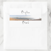 Sticker Rectangulaire Plage de Brighton (Sac)