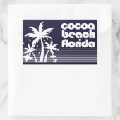 Sticker Rectangulaire Plage de Cocoa Floride (Sac)