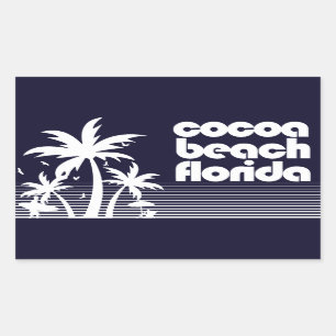 Sticker Rectangulaire Plage de Cocoa Floride