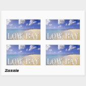 Sticker Rectangulaire Plage de Low Bay, Barbuda, Antigua (Feuille)