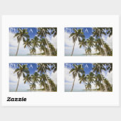 Sticker Rectangulaire Plage de Punta Cana | République dominicaine (Feuille)