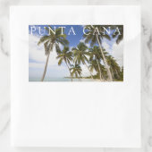 Sticker Rectangulaire Plage de Punta Cana | République dominicaine (Sac)