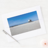 Sticker Rectangulaire Plage en mer du Nord, Sankt Peter Ording (Enveloppe)