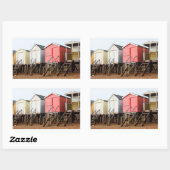 Sticker Rectangulaire Plages (Feuille)