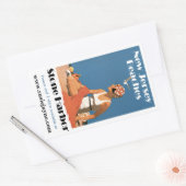 Sticker Rectangulaire Plages du New Jersey ~ Stone Harbour (Enveloppe)