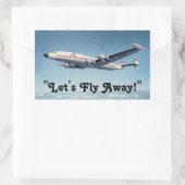 Sticker Rectangulaire Plaisanterie artisanale de voyage ! (Sac)