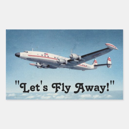 Sticker Rectangulaire Plaisanterie artisanale de voyage ! (Devant)