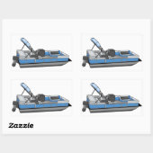 Sticker Rectangulaire plaisir ponton (Feuille)