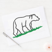 Sticker Rectangulaire Plan de l'ours (Enveloppe)