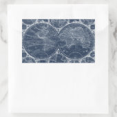 Sticker Rectangulaire Plan directeur mondial (Sac)