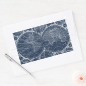 Sticker Rectangulaire Plan directeur mondial (Enveloppe)