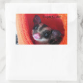 Sticker Rectangulaire Planeur à sucre en Orange Hanging Lit (Sac)