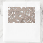 Sticker Rectangulaire plante botanique (Sac)