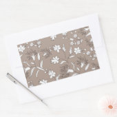 Sticker Rectangulaire plante botanique (Enveloppe)