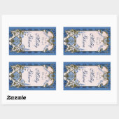 Sticker Rectangulaire Plaque bleue de Marie Antoinette (Feuille)