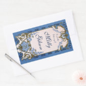 Sticker Rectangulaire Plaque bleue de Marie Antoinette (Enveloppe)