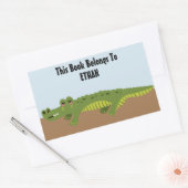 Sticker Rectangulaire Plaque d'alligator personnalisée (Enveloppe)