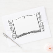 Sticker Rectangulaire Plaque d'autocollant de livre intégrée (Enveloppe)